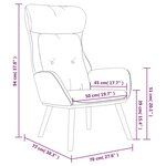 vidaXL Chaise de relaxation Marron Tissu et PVC