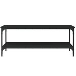 vidaXL Table basse noir 100x55x40 cm bois d'ingénierie