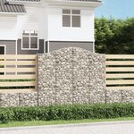 vidaXL Paniers à gabions arqués 13 Pièces 200x30x180/200 cm Fer galvanisé