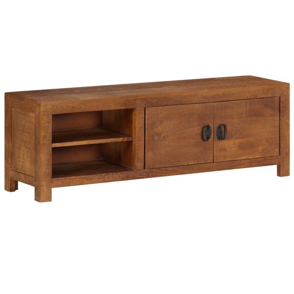 vidaXL Meuble TV 120x30x40 cm Bois massif de manguier