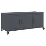 vidaXL Meuble TV anthracite 100 5x39x43 5 cm acier