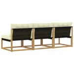 vidaXL Sofa de milieu extérieur Bois d'Acacia Massif Blanc