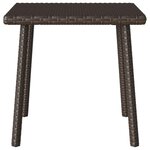 VidaXL Table basse de jardin rectangulaire marron 40x40x37 cm rotin