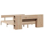 vidaXL Lit bibliothèque sans matelas 180x200 cm bois massif de pin