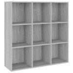 vidaXL Armoire à livres sonoma gris 98x29x97 5 cm