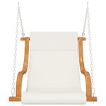 vidaXL Balancelle sans balançoire et coussin Bois courbé