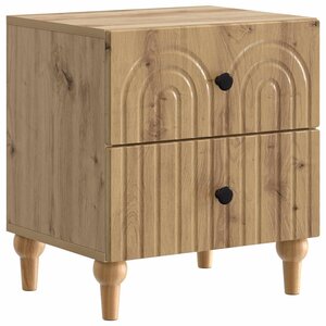 vidaXL Cabinet de chevet Chêne artisanal 43 x 34 5 x 48 cm