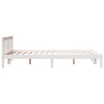 vidaXL Cadre de lit extra long sans matelas 140x210 cm bois massif pin