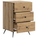 vidaXL Cabinet de chevet Chêne artisanal 43 x 41 x 66 5 cm