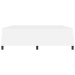 vidaXL Cadre de lit avec matelas Blanc 180 x 200 cm Faux cuir