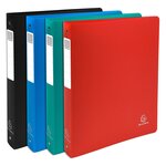 Classeur 4 Anneaux 30mm Polypropylène Opak Rigide 10/10e - A4 Maxi. - Couleurs Assorties - X 10 - Exacompta