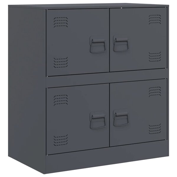 vidaXL Buffet anthracite 67x39x73 cm acier