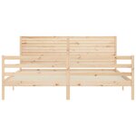 vidaXL Cadre de lit sans matelas bois massif