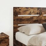 vidaXL Tête de lit Chêne fumé 120 cm Bois d'ingénierie