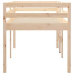 vidaXL Lit haut sans matelas 90x200 cm bois de pin massif