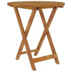 vidaXL Ensemble à manger de jardin pliable 3 Pièces Bois d'acacia solide
