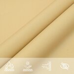 vidaXL Voile d'ombrage sable 3x2 m 100   polyester oxford