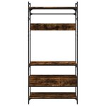 VidaXL Armoire à tiroirs chêne fumé 89x39x184 5 cm bois d'ingénierie