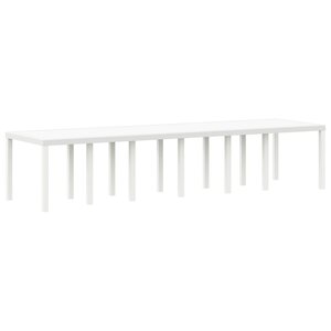 Table de Jardin vidaXL Blanche 350x100x73 cm Poly Rattan
