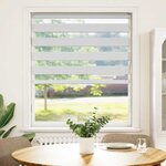 vidaXL Store zèbre blanc 115x100 cm largeur du tissu 110 9cm polyester