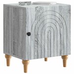 vidaXL Cabinet de chevet Sonoma gris 43 x 34 5 x 50 cm