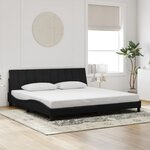 vidaXL Cadre de lit sans matelas noir 200x200 cm velours