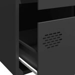 vidaXL Buffet haut noir 68x39x101 5 cm acier