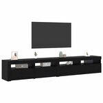 vidaXL Meuble TV 2 Pièces Chêne noir 240 x 35 x 40 cm Bois d'ingénierie