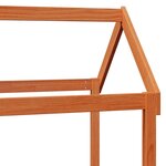 vidaXL Ensemble Lit de Jour 2 Pièces Cire marron Bois de pin massif