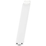 vidaXL Pieds de table basse en U 2 pièces Blanc 28 x (42-43) cm Acier