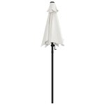 vidaXL Parasol Blanc sable 200x224 cm Aluminium