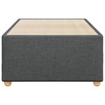 vidaXL Cadre de lit sans matelas gris foncé 90x190 cm tissu