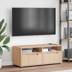 vidaXL Meuble TV VISNES chêne sonoma 100x40x38 cm bois d'ingénierie