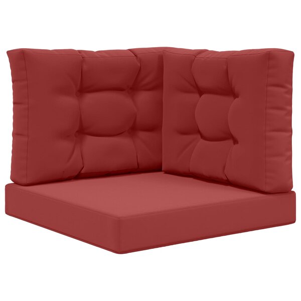 vidaXL Coussin de canapé d'extérieur Polyester Bordeaux 60 x 60 cm