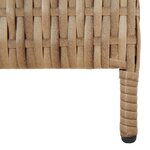 vidaXL Cloison de séparation 5 panneaux beige résine tressée