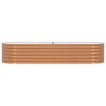 vidaXL Jardinière surélevée Marron 240 x 80 x 44 cm Acier