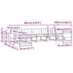 vidaXL Ensemble de canapés d'extérieur 7 pc Naturel et Beige