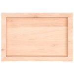 vidaXL Étagère murale 60x40x(2-6) cm bois de chêne massif non traité