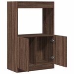 vidaXL Buffet haut chêne marron 63x33x100 cm bois d'ingénierie
