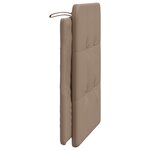 vidaXL Coussin de tête de lit Zadar cappuccino 80 cm similicuir