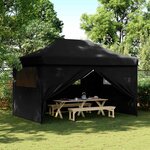 vidaXL Tente de fête 292 x 440 x 315 cm Noir Tissu Oxford