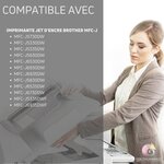 123CONSOMMABLES - LC3219XL Cartouches encre compatible avec Brother LC3219XL LC3219 LC3217 pour Brother MFC-J5330DW  J5730DW  J6930DW  J5930DW  J6530DW  J6935DW (3 Noir / 3 Cyan / 3 Magenta / 3 Jaune)