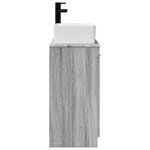 vidaXL Meuble de salle de bain avec évier Sonoma gris 54 x 35 x 83 cm