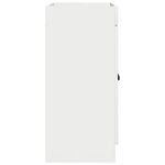 vidaXL Armoire sous évier de salle de bain Blanc 56 x 37 5 x 81 cm