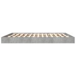 vidaXL Cadre de lit sans matelas gris béton 180x200 cm