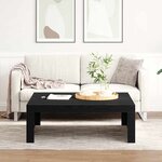 vidaXL Table basse Chêne noir 100 x 100 x 35 cm Bois d'ingénierie