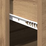 vidaXL Buffet Chêne artisan 60 x 39 x 80 cm Bois d'ingénierie