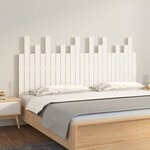 vidaXL Tête de lit murale Blanc 159 5x3x80 cm Bois massif de pin