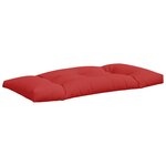 vidaXL Coussins de palette lot de 2 rouge tissu