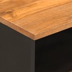 vidaXL Tables de chevet 2 Pièces marron et noir bois de manguier solide